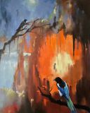 Abstraktion mit Elster, 100x80cm.jpg